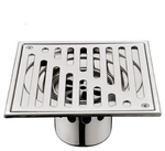 Elegant shower floor drain with tile integration
