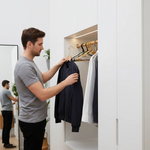 Practical non-slip metal hangers for perfect organization (5 pieces)
