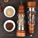 Adjustable Wooden Grinder – Salt and Pepper Mill Set