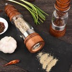 Adjustable Wooden Grinder – Salt and Pepper Mill Set