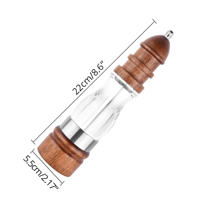 Adjustable Wooden Grinder – Salt and Pepper Mill Set
