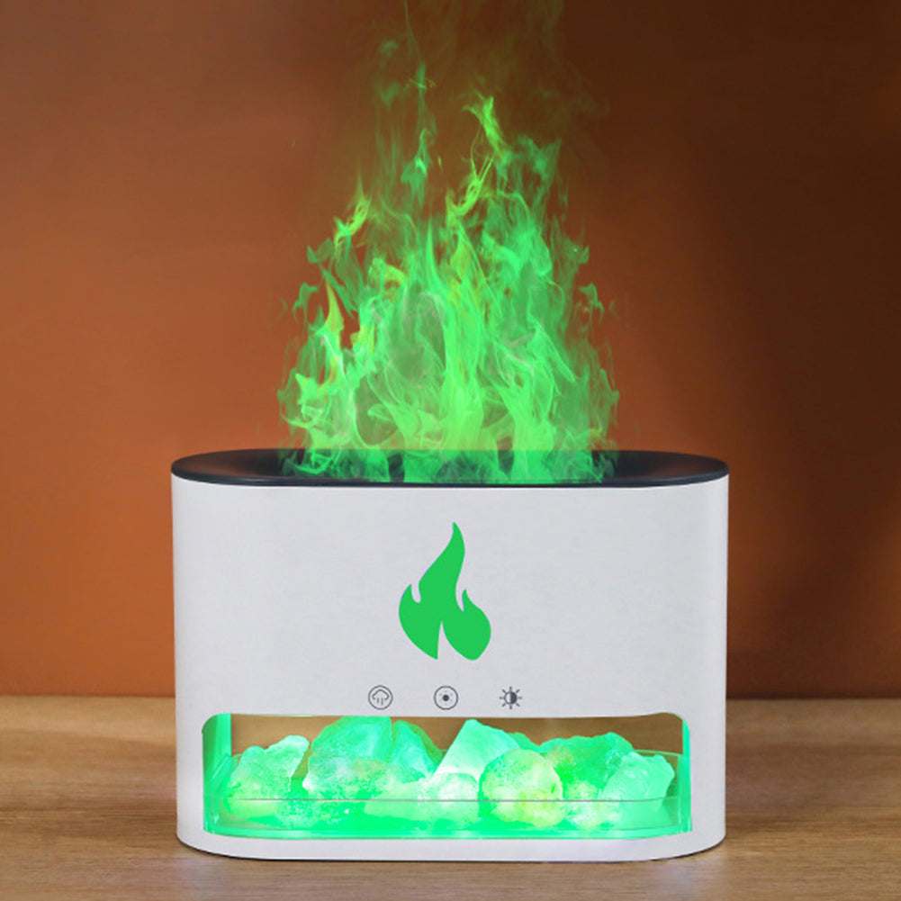 Steamer with crystal salt stone heating