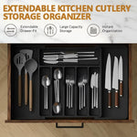 Adjustable Cutlery Drawer Organizer – 33–57 cm