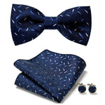 Elegantes Set mit stilvollen Fliegen und Accessoires
