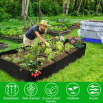 UrbanGarden Pflanzsack | 8 Fächer | Robuster Filz | 180x90x30 cm