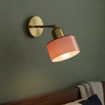 Colorful Glass Wall Lamp in Bauhaus Style
