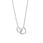 Jewelry Box with Eternal Rose and Heart Necklace – 14k White Gold & 18k Gold Finish