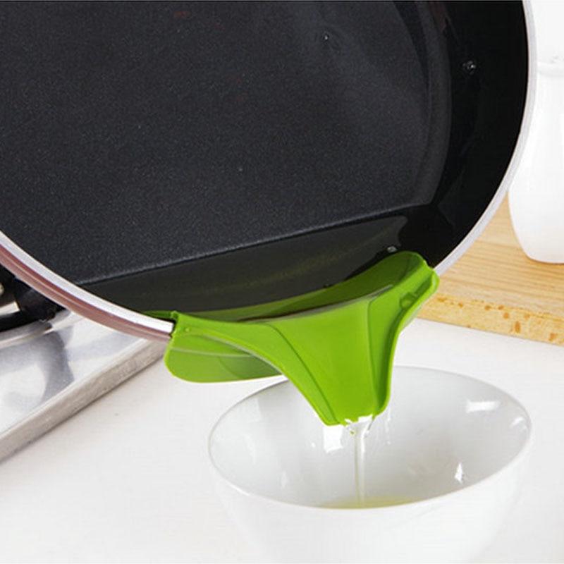 Funnels for pots to prevent spillage