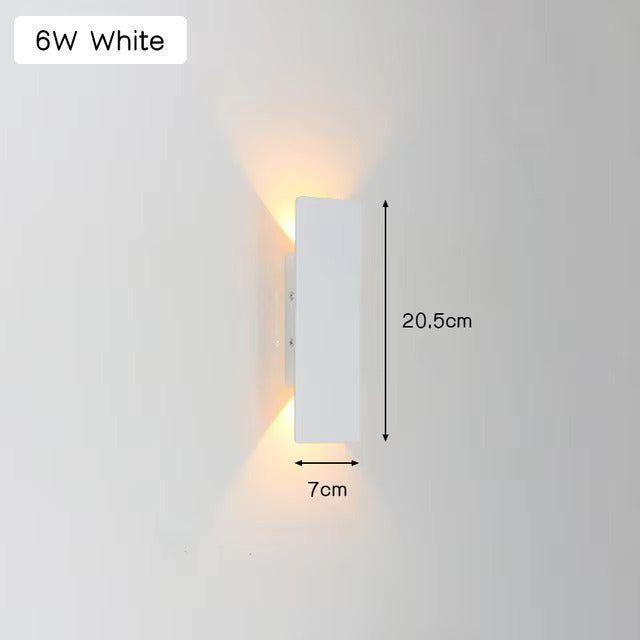Moderne Aluminium-Wandlampe für den Außenbereich