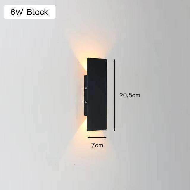 Moderne Aluminium-Wandlampe für den Außenbereich