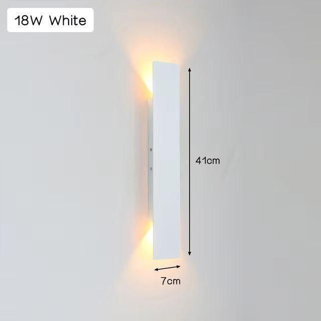Moderne Aluminium-Wandlampe für den Außenbereich