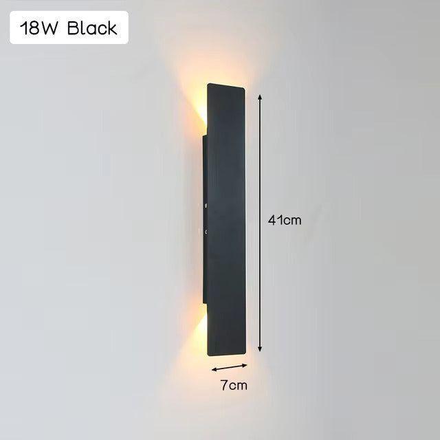 Moderne Aluminium-Wandlampe für den Außenbereich