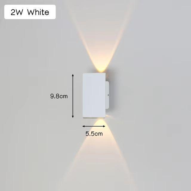 Moderne Aluminium-Wandlampe für den Außenbereich