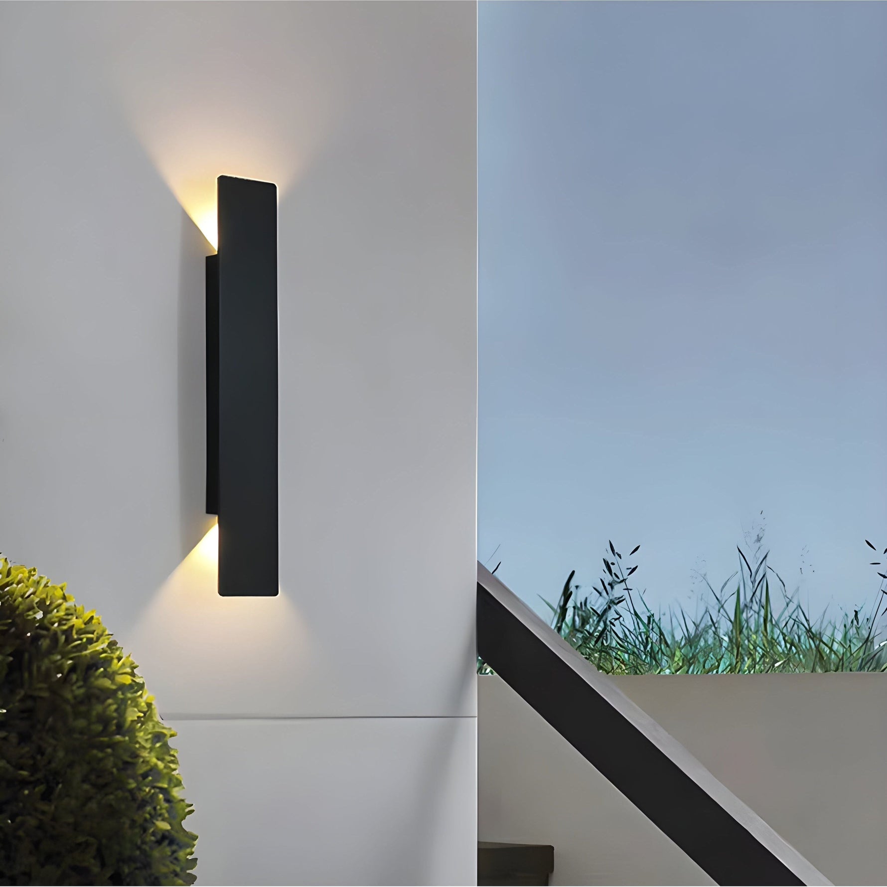 Moderne Aluminium-Wandlampe für den Außenbereich