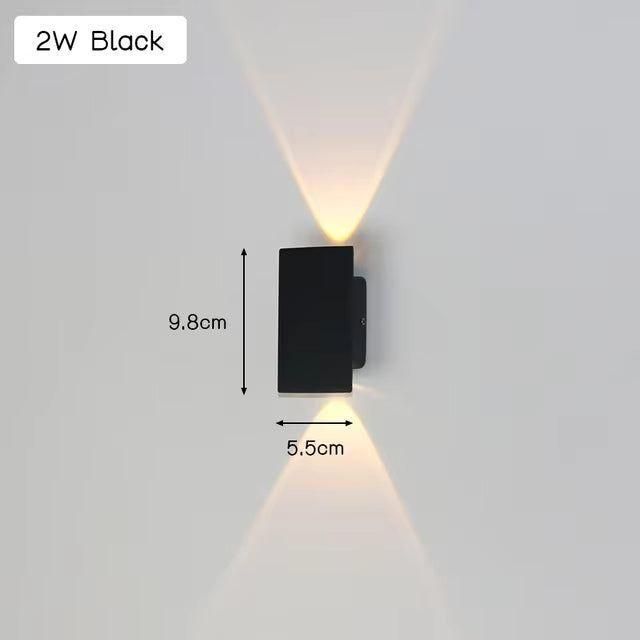 Moderne Aluminium-Wandlampe für den Außenbereich