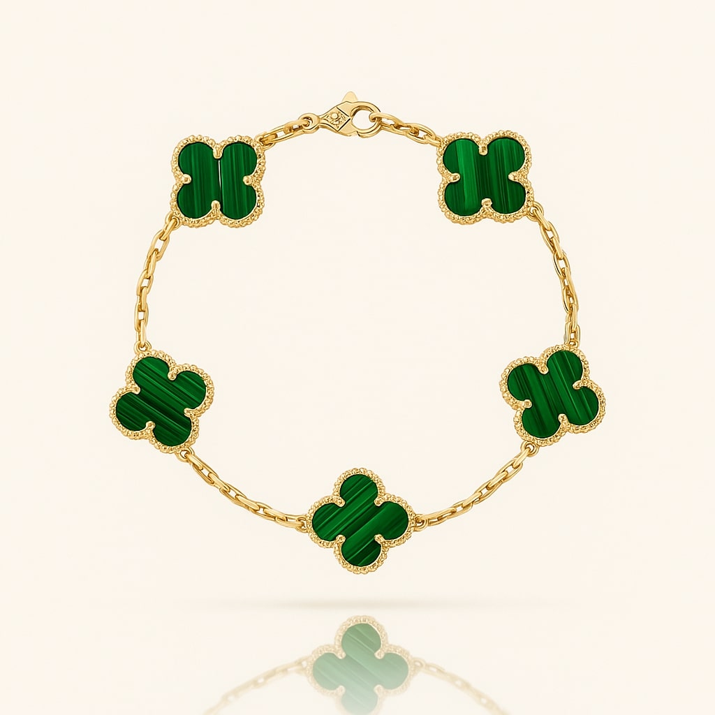 Elegantes Damenarmband in Gold und Schwarz – Stilvoller Schmuck