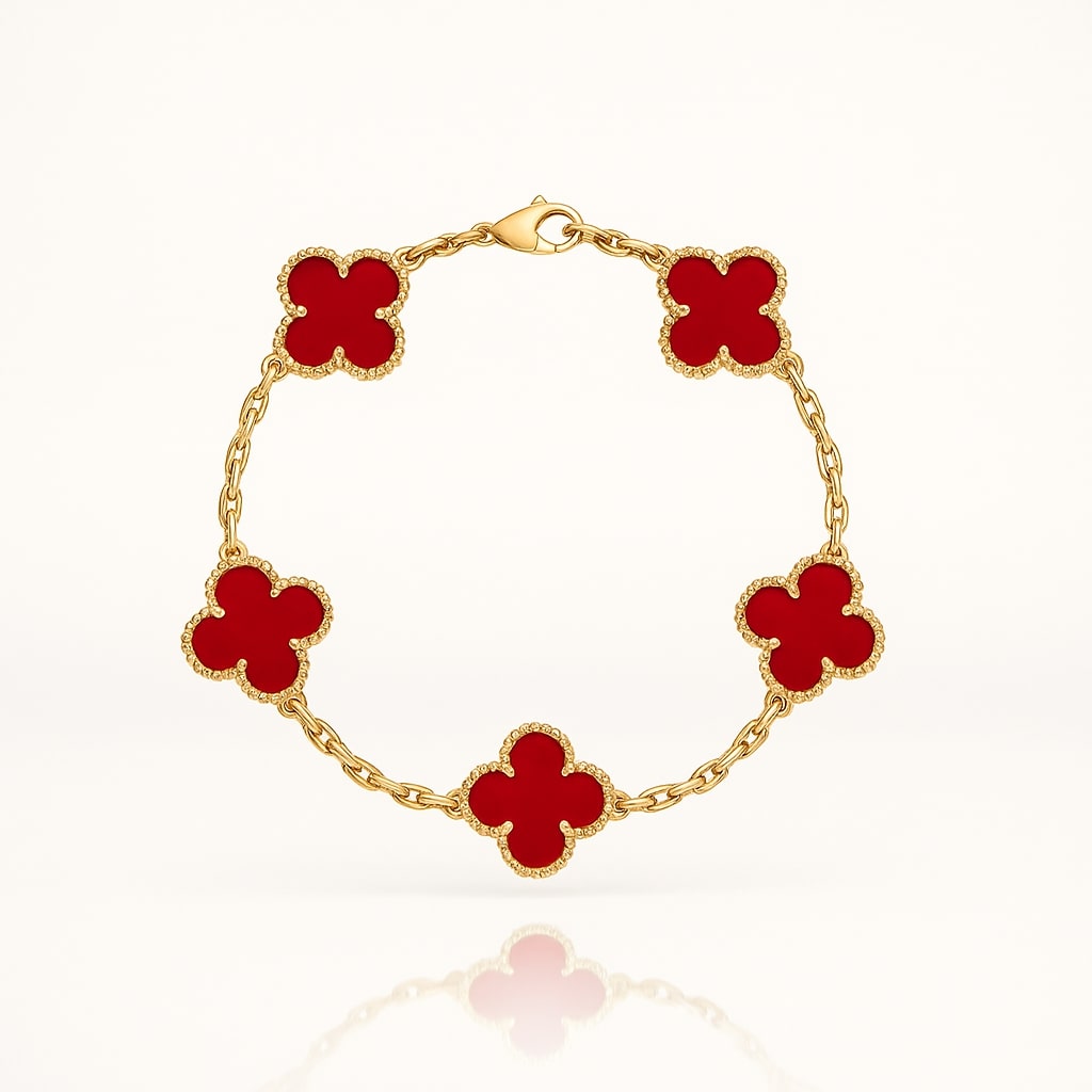 Elegantes Damenarmband in Gold und Schwarz – Stilvoller Schmuck