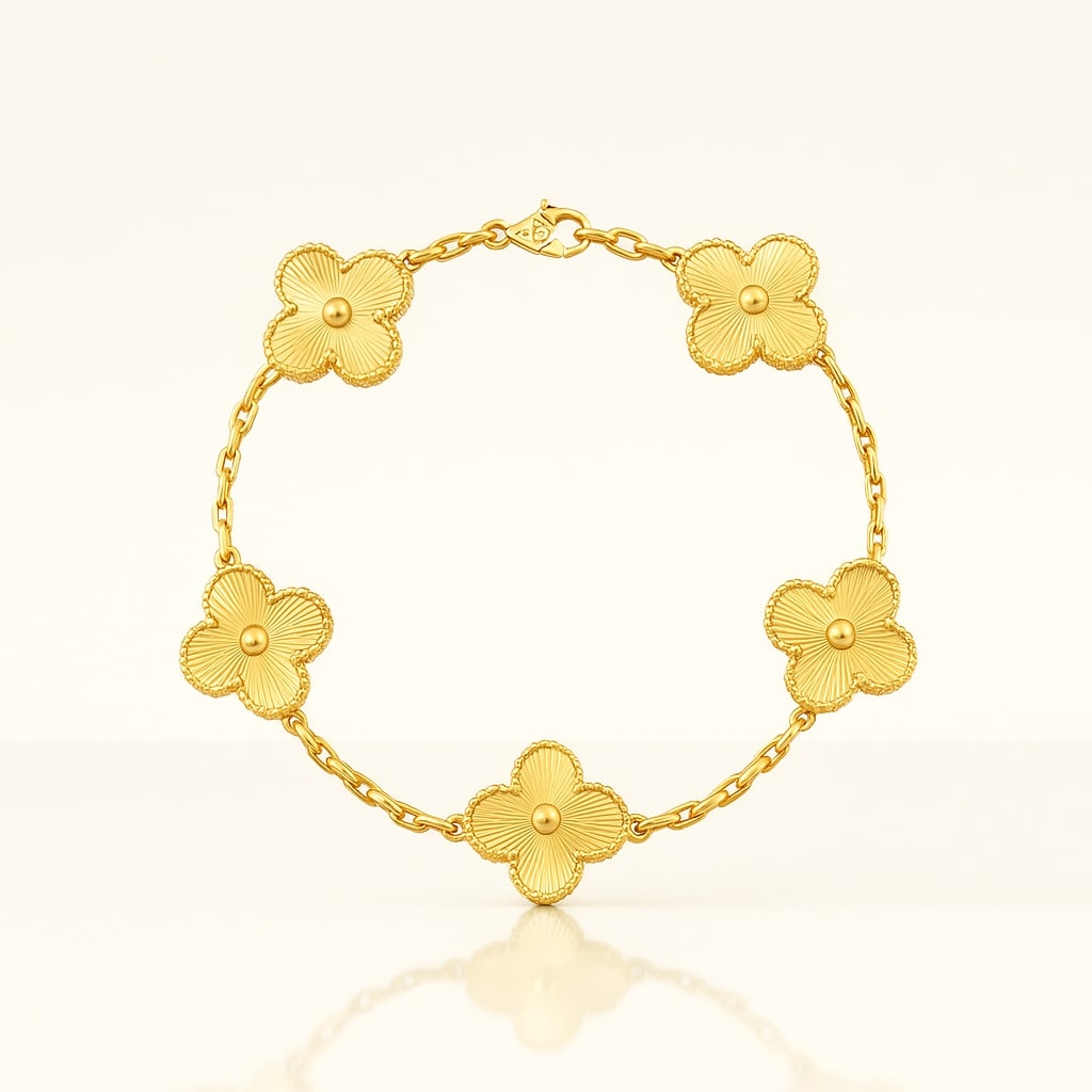 Elegantes Damenarmband in Gold und Schwarz – Stilvoller Schmuck