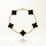 Elegantes Damenarmband in Gold und Schwarz – Stilvoller Schmuck