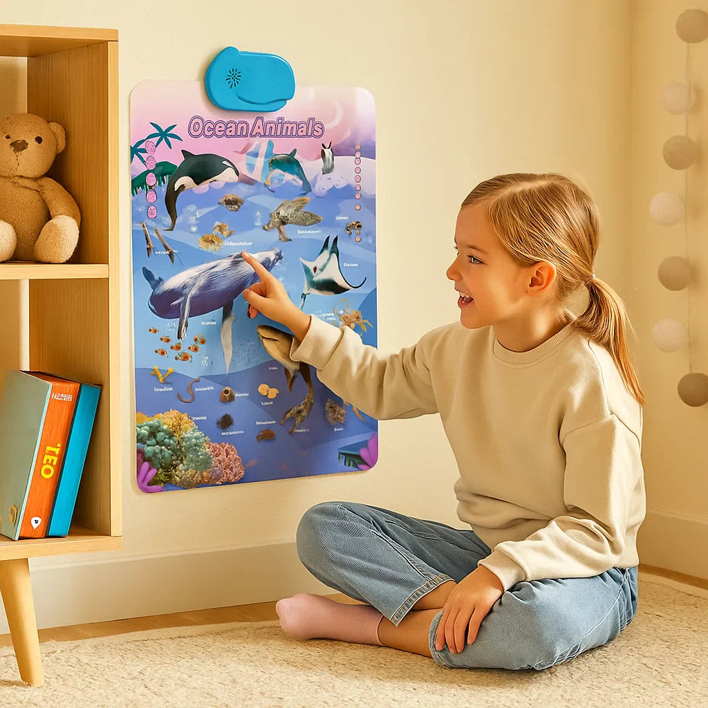 English Learning Wall for Kids with Voice Function