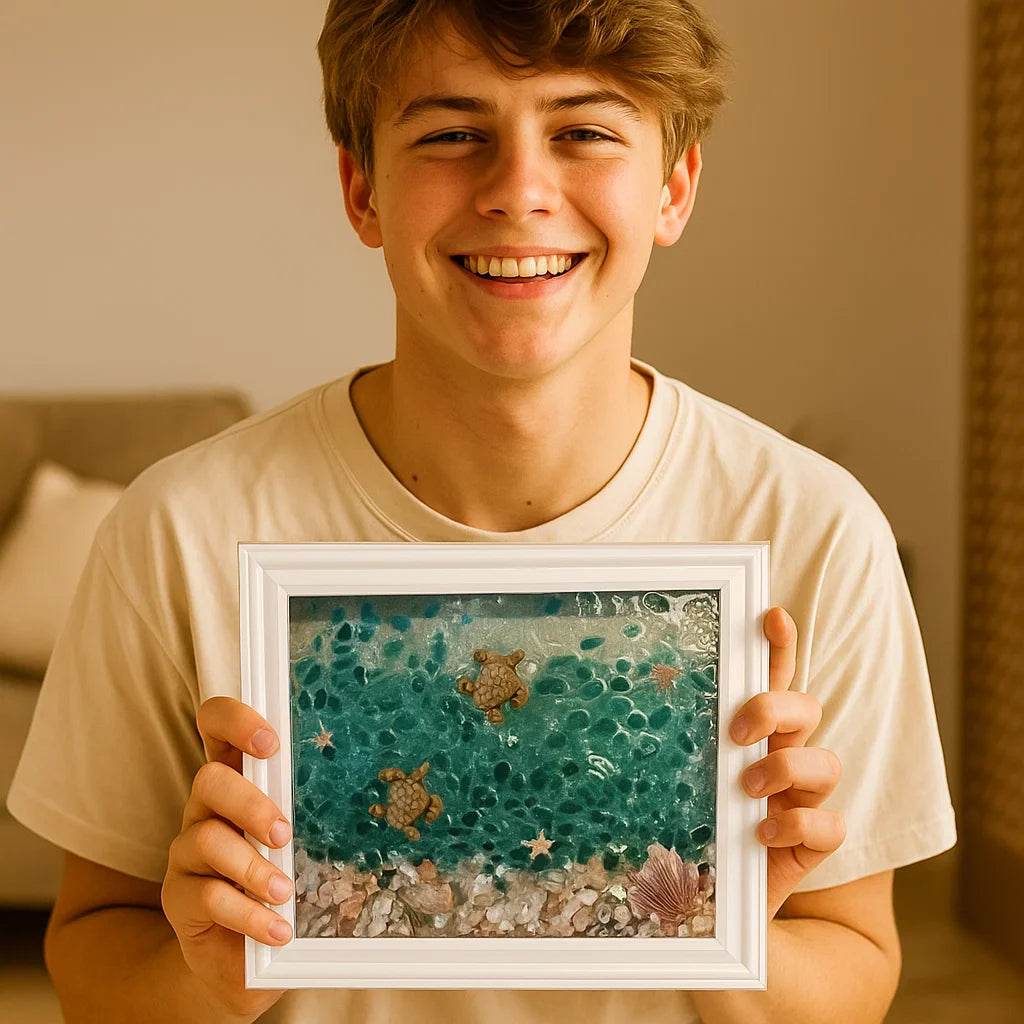 Set for homemade sea glass art