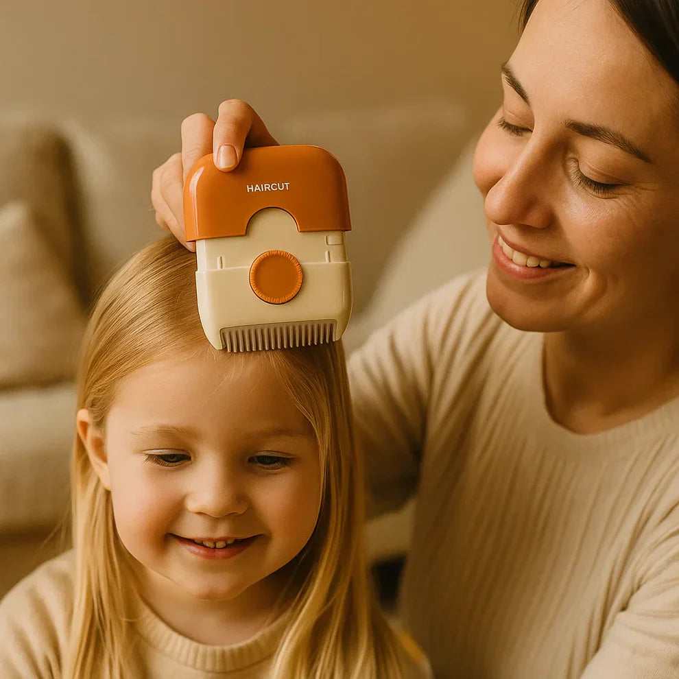 Gentle comb for children's haircuts