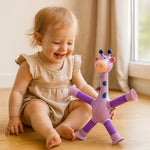 Baby Toy with Suction Cup – Giraffe for Sensory Stimulation
