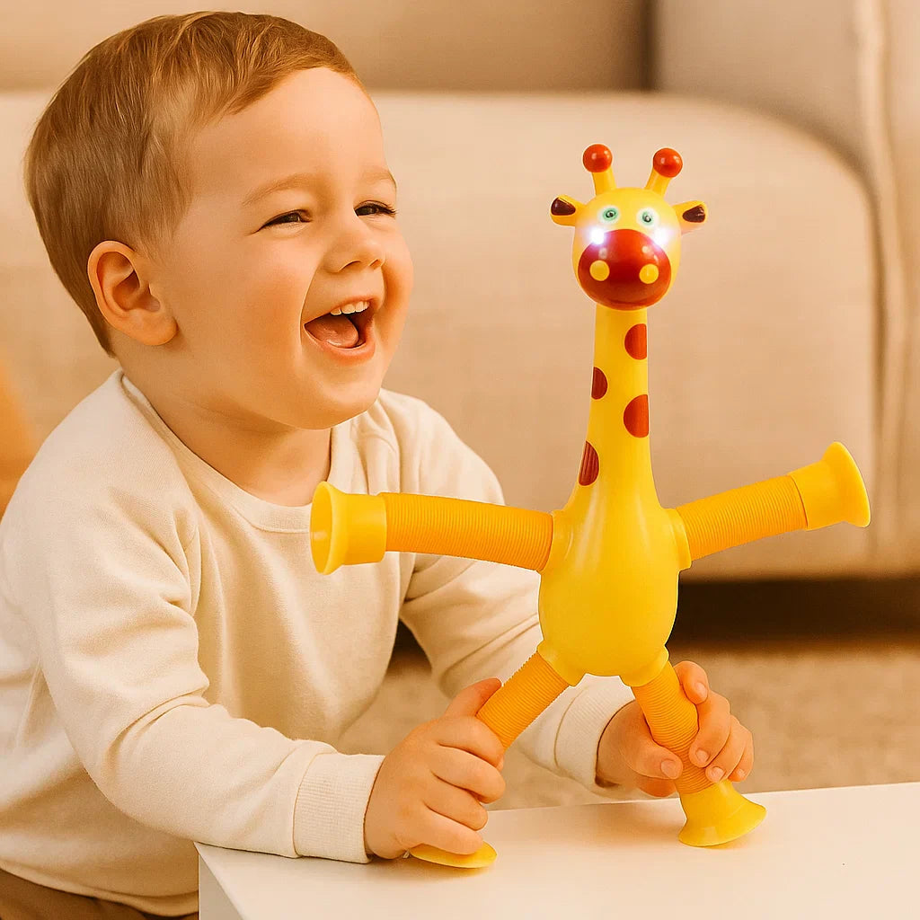 Baby Toy with Suction Cup – Giraffe for Sensory Stimulation