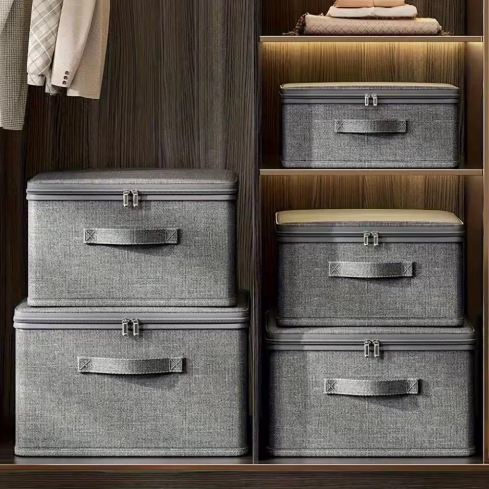 Praktische Aufbewahrungsbox mit Deckel – Faltbar & Platzsparend