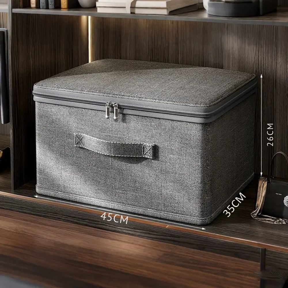 Praktische Aufbewahrungsbox mit Deckel – Faltbar & Platzsparend