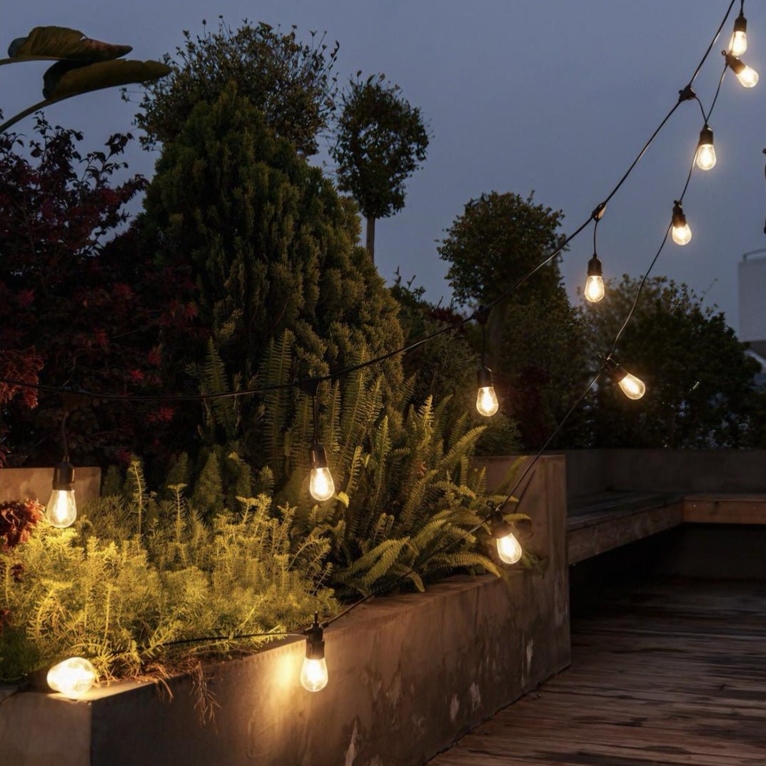 Magical Outdoor String Lights – 15ft, Weatherproof with 15 Bulbs