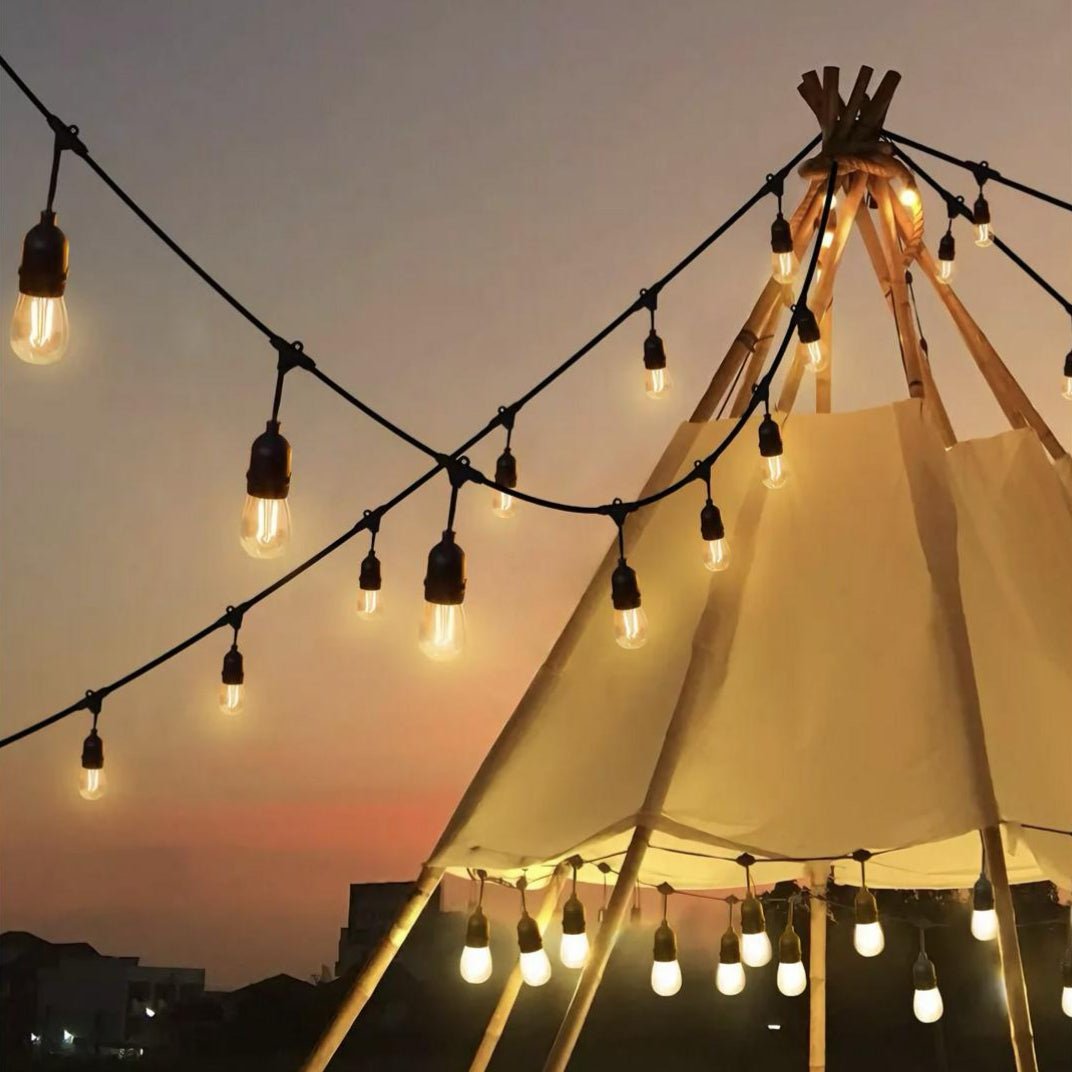 Magical Outdoor String Lights – 15ft, Weatherproof with 15 Bulbs