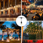 Magical Outdoor String Lights – 15ft, Weatherproof with 15 Bulbs