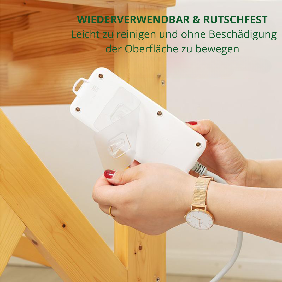 Transparente Klebehaken für müheloses Aufhängen ohne Bohren