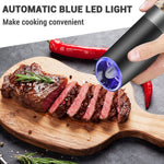 Automatische Gewürzmühle mit einstellbarem Mahlwerk und LED-Licht