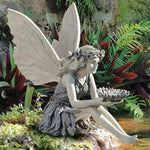Zauberhafte Elfenstatue für Garten und Wohnräume
