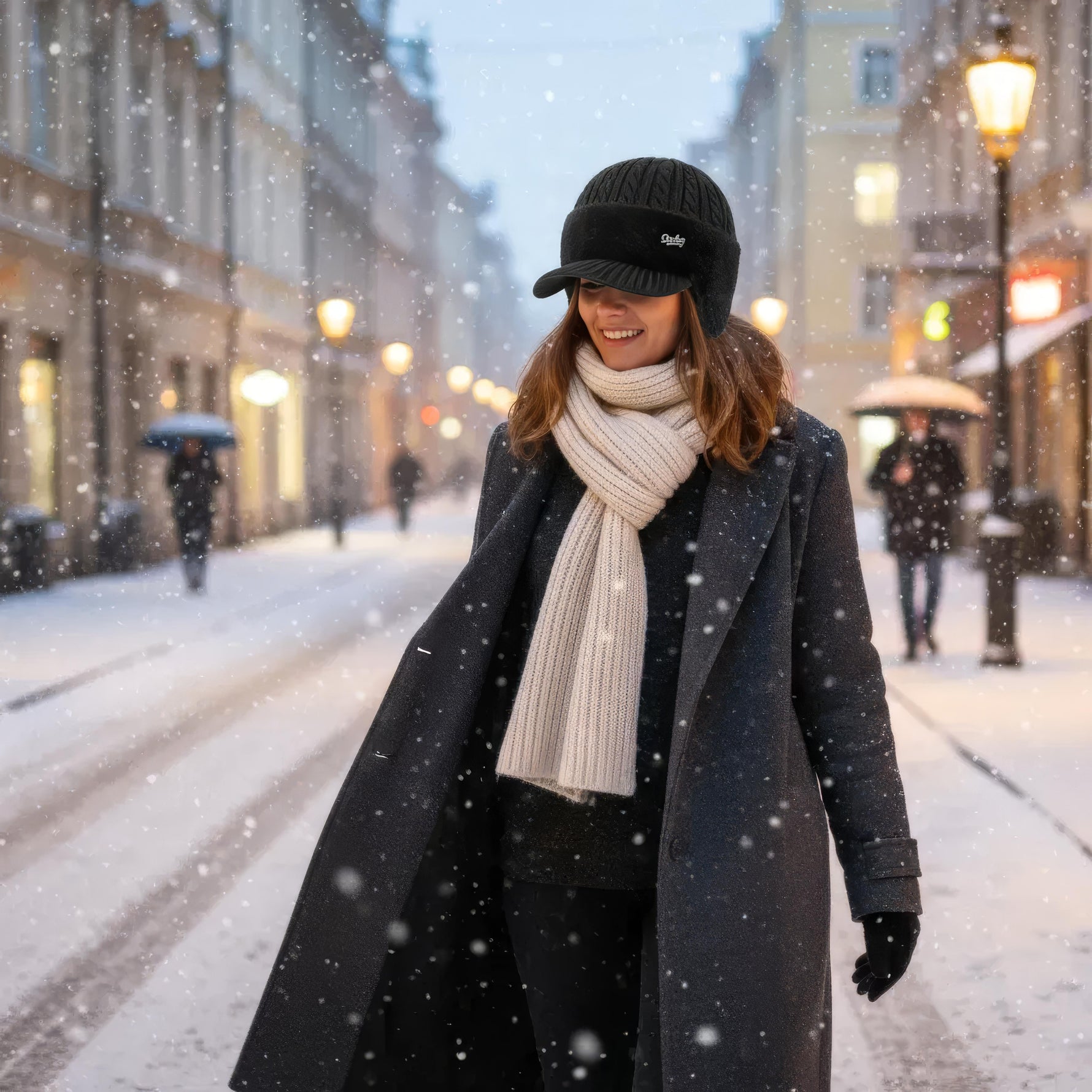 Elegante Damen Wintermütze mit kuscheligem Futter für kalte Tage