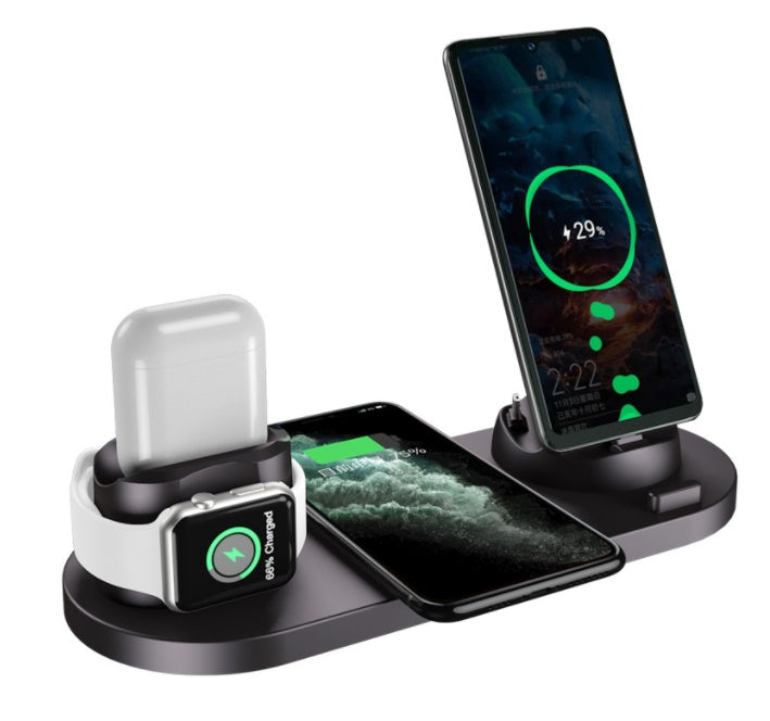 Multifunctional 6-in-1 Charger for iPhone and Smartwatch