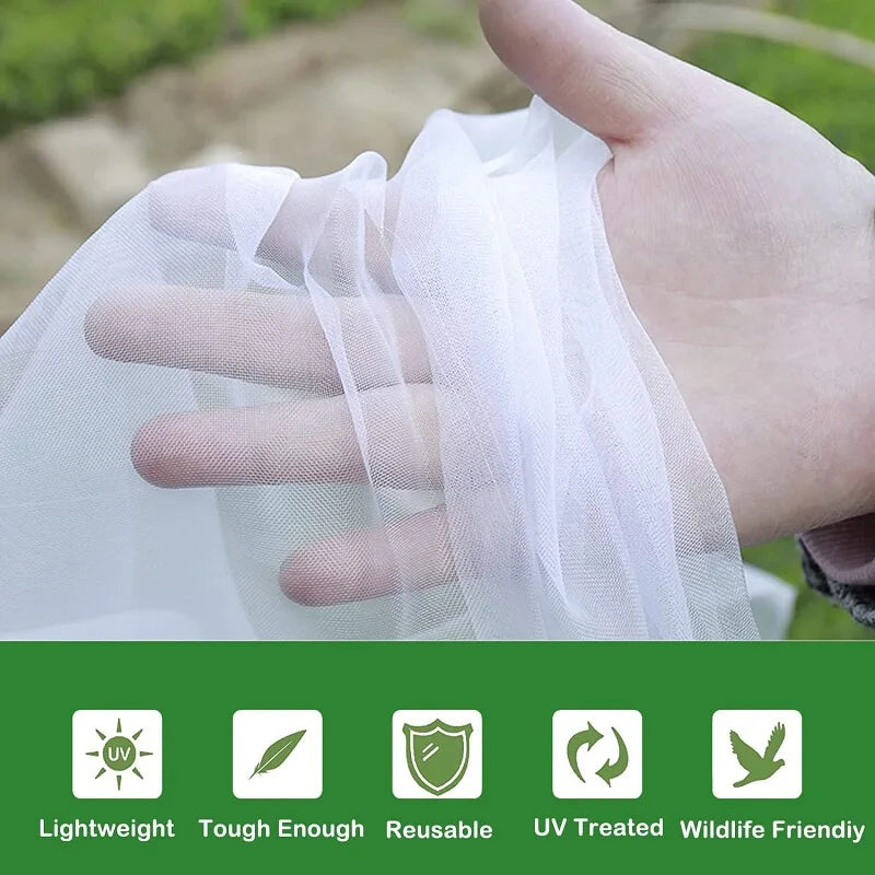 EcoGuard Pflanzen-Schutznetz | Robuster Insekten- und Vogelschutz | Lichtdurchlässig für Gemüse und Obst