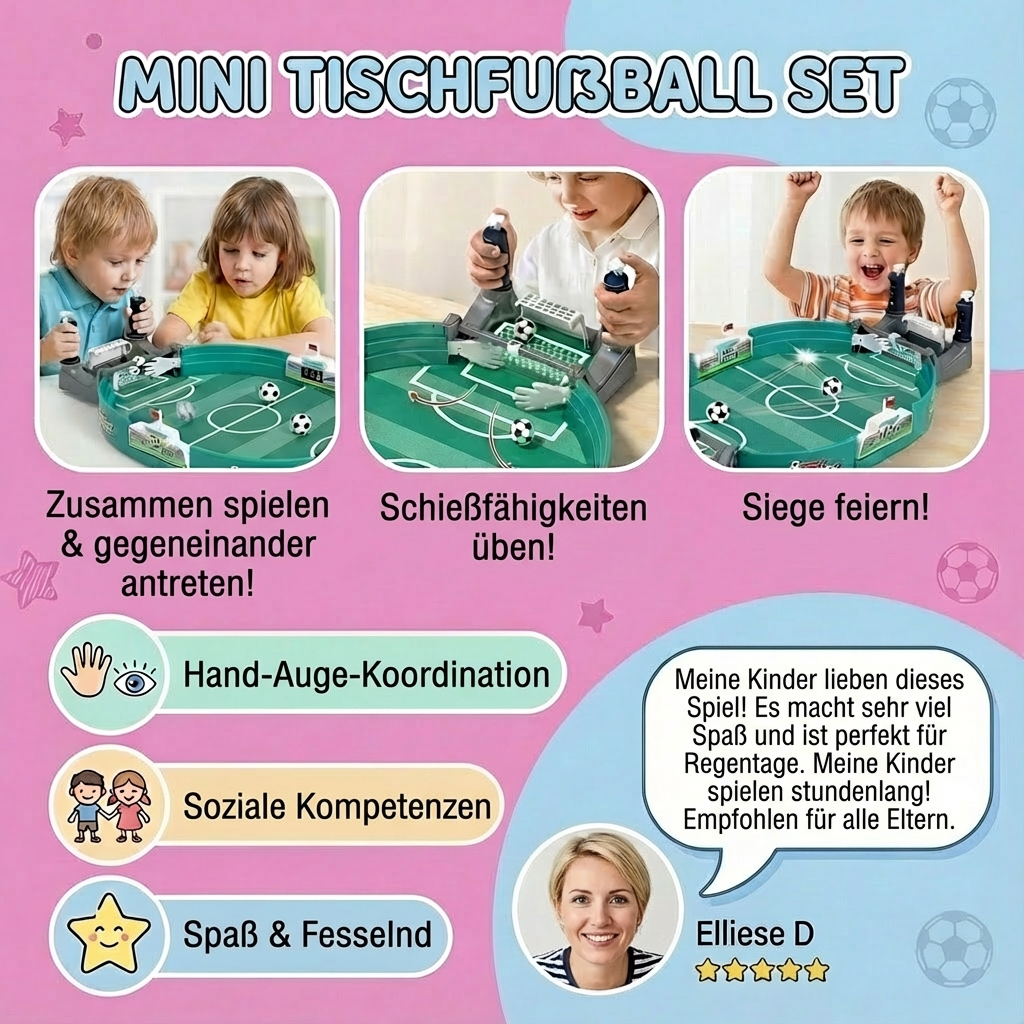 Complete Mini Table Foosball Game Set