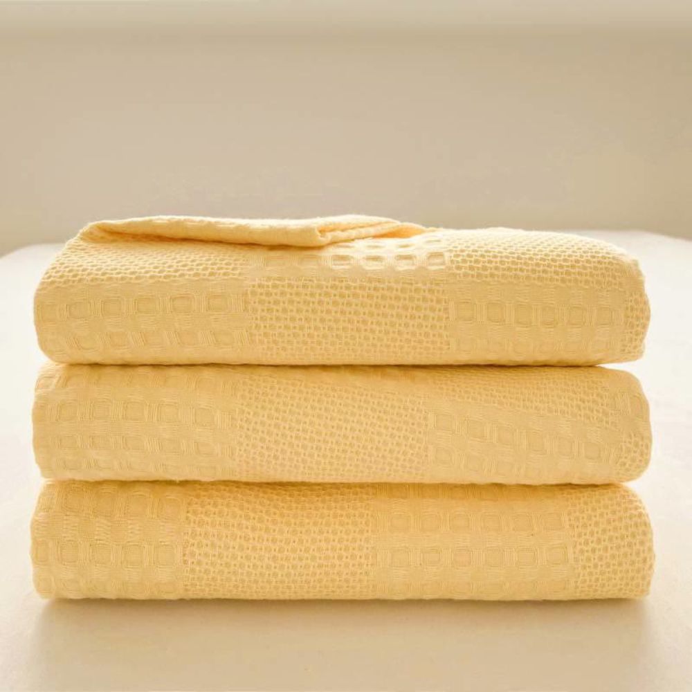 Ecoviva Waffeldecke | 100% Nachhaltige Baumwolle | Stilvoll & Atmungsaktiv