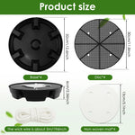 Selbstbewässernde Pflanzenuntersetzer mit 2,8 L Wasserreservoir | 4er-Pack