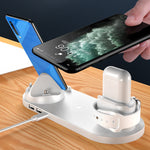 Multifunctional 6-in-1 Charger for iPhone and Smartwatch