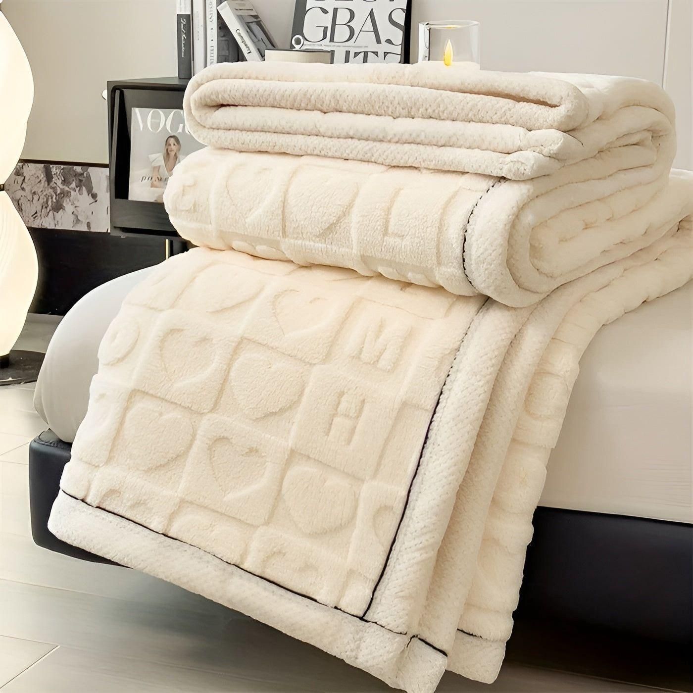 Wohlfühl Wärme-Decke – Kuschelige Fleece-Winterdecke mit doppeltem Design