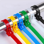 Reusable Nylon Cable Ties with Self-Locking Mechanism (100 Count)