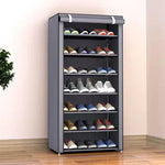 Shoe Cabinet with Fabric Cover and Sturdy Steel Frame – 6 or 8 Compartments