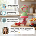 Fruit Nibbler for Babies – Silicone Teether with Squeeze Function
