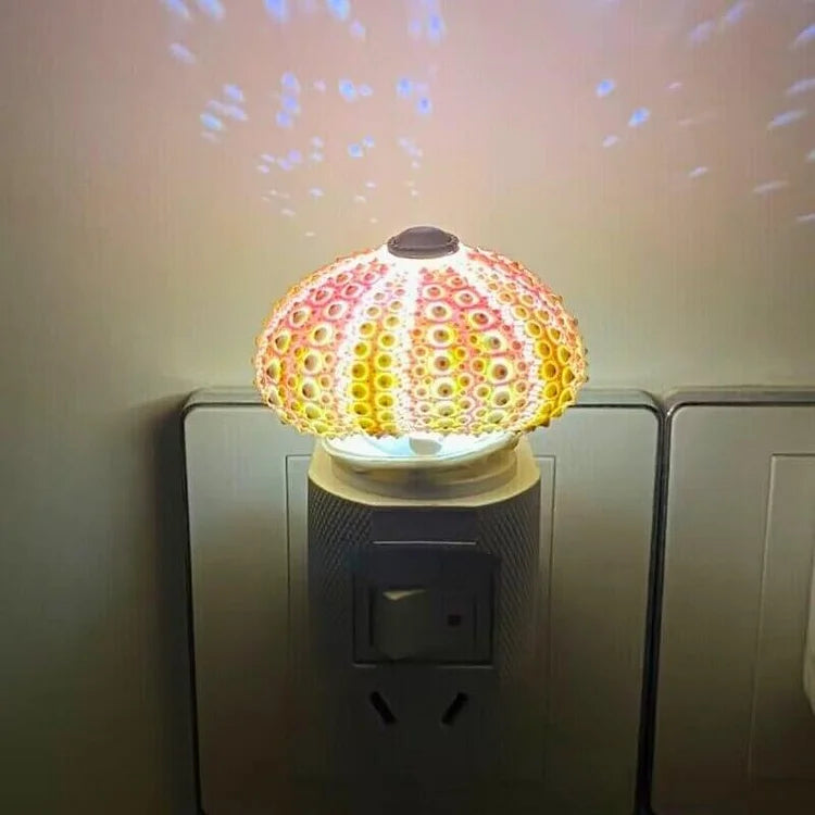 Elegant sea urchin design bedside lamp