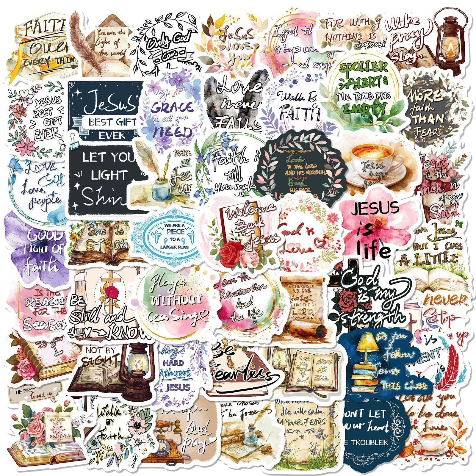 Inspiriertes Sticker-Set für deine Glaubensreise