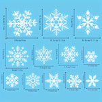 Winterzauber | 137-teiliges Fensterdekorationsset mit Schneeflocken